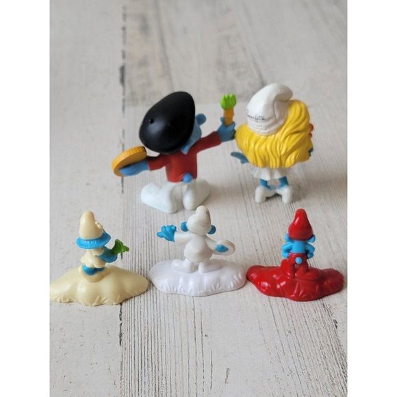 Smurfette Papa Smurf painter accessory playset toy Village - Picture 9 of 10